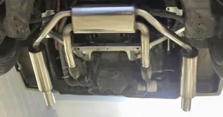 Stainless Steel Exhaust on a VW T25 fitted with 3.0 Subaru Legacy engine
