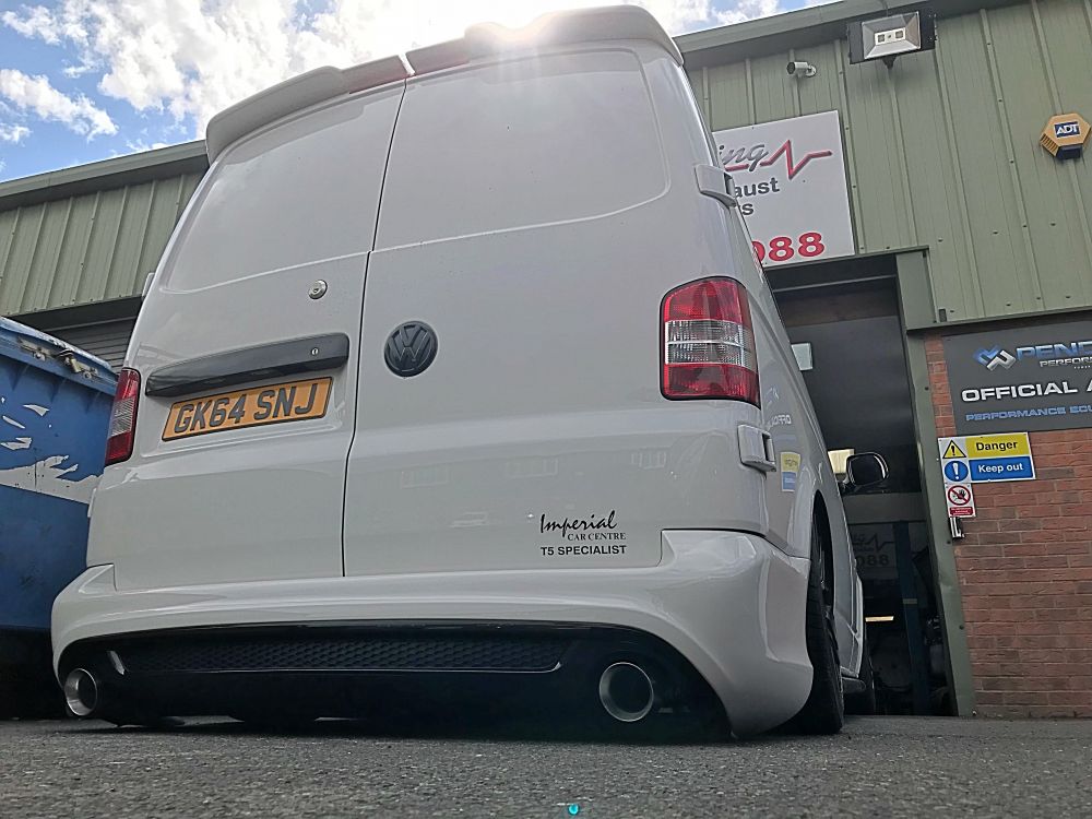 VW T5 and 5.1 Q7 Bumper Exhaust Combo - Image 3