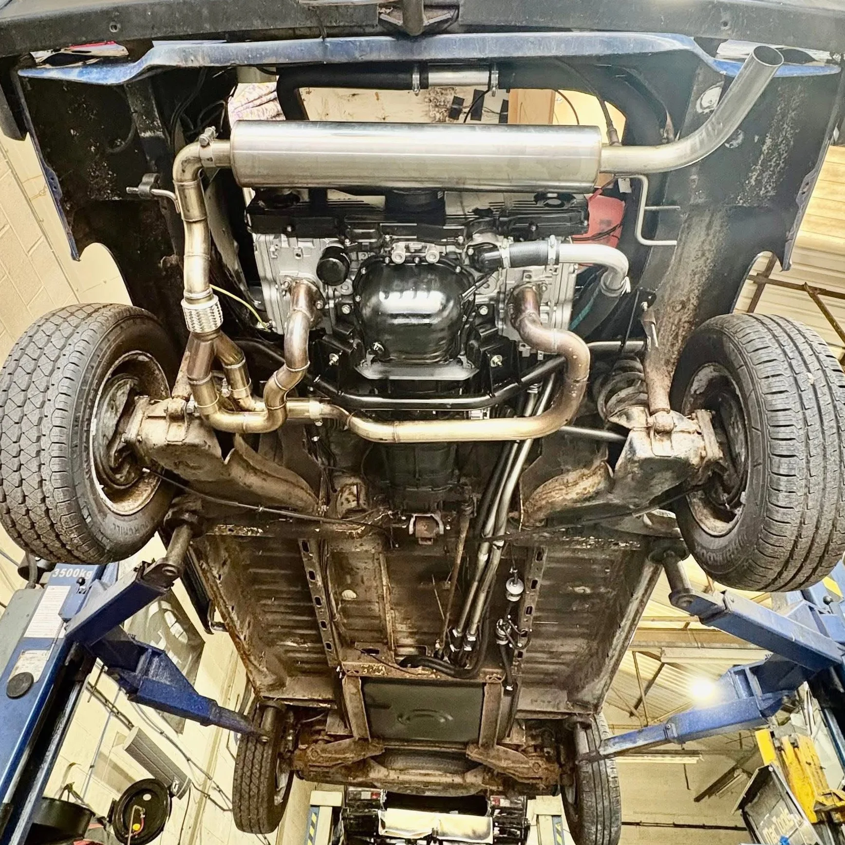 Subaru Engine Conversion Exhaust for VW T25