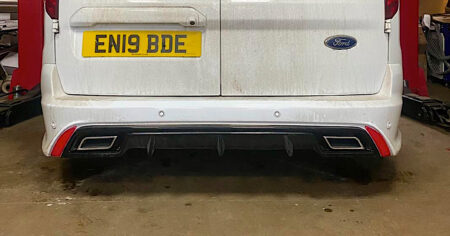 Custom Exhaust Transformation for Ford Connect Va