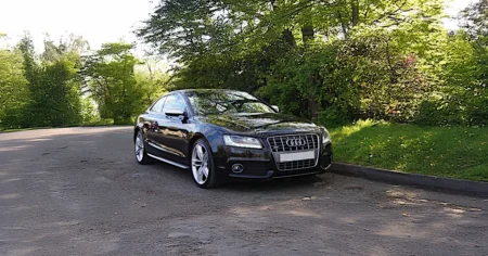Audi S5 V8 with a new stainless steel exhaust system